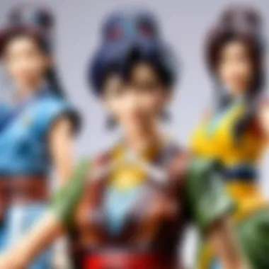 Diverse Collection of Akeno Himejima Figurines Different Akeno Himejima figurines on display