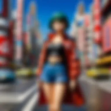 Dystopian Cityscape Illustration Manga cover featuring dystopian cityscape