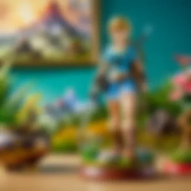 A collector's display featuring an array of Amiibo figures.