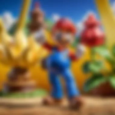 Amiibo Mario in Action Gameplay action featuring Amiibo Mario in Super Smash Bros.