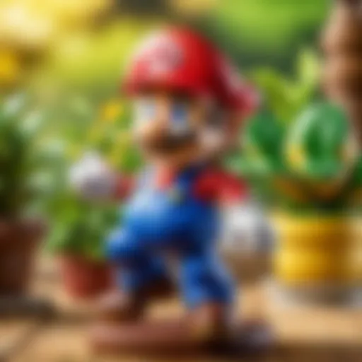 Amiibo Mario figure showcasing intricate design details