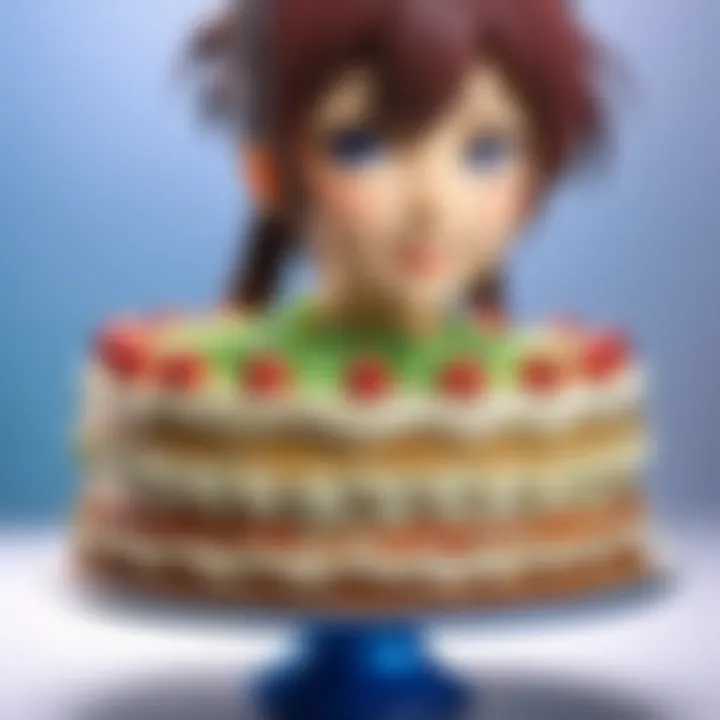 Elegant Anime Inspired Layer Cake