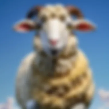Symbolic Artistry of Sheep Plush Artistic representation of the symbolic significance of sheep plush