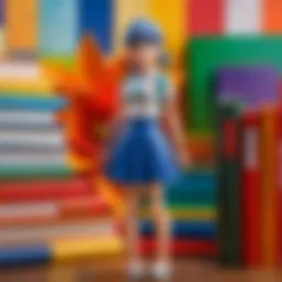 Abstract colors blending effortlessly in art book