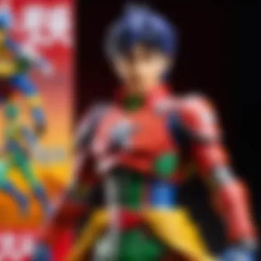 Intricate Details on SHF Figures A close-up view of the intricate details on a Bandai S.H. Figuarts action figure.