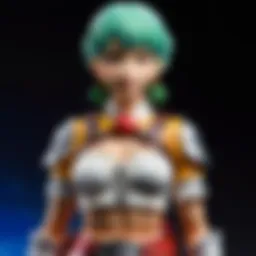Exquisite crafted figure on display