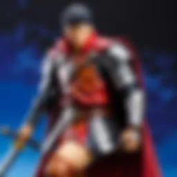 Stunning Berserk figurine collection displayed on a shelf, showcasing intricate designs.