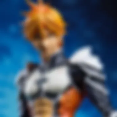 Intricate Details of a Bleach Anime Figurine Exquisite Bleach Anime Figurine showcasing intricate details