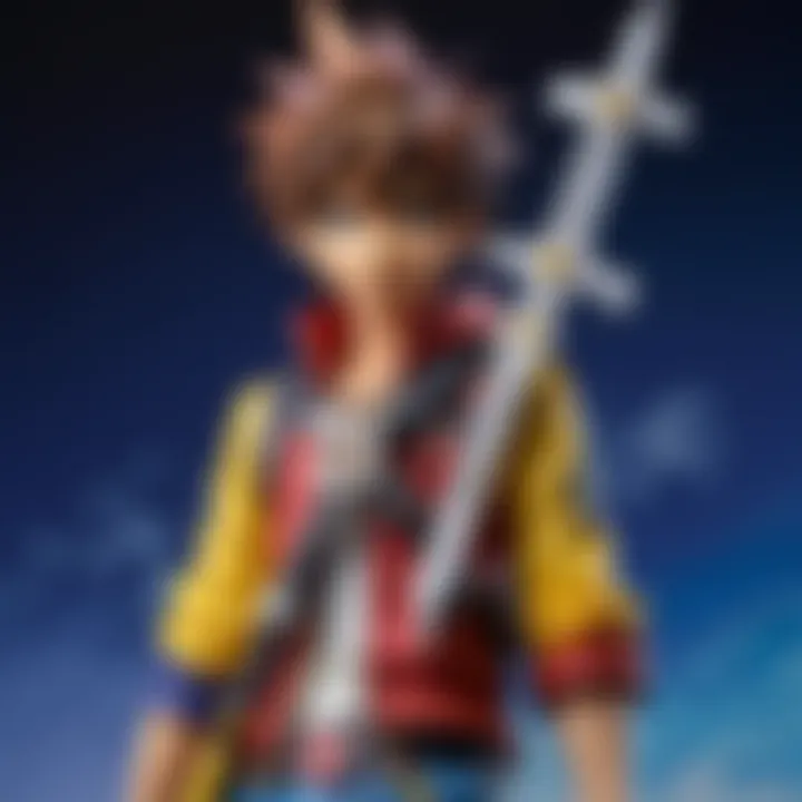 An online marketplace interface showcasing keyblade listings.
