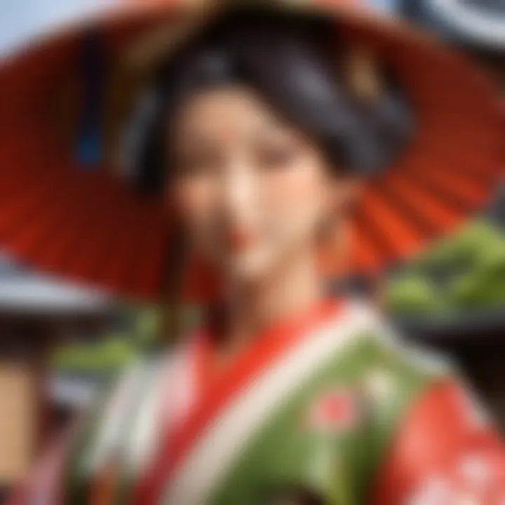Cultural motifs influencing character illustration