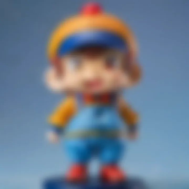 Close-up of intricate details on Waddle Dee Nendoroid