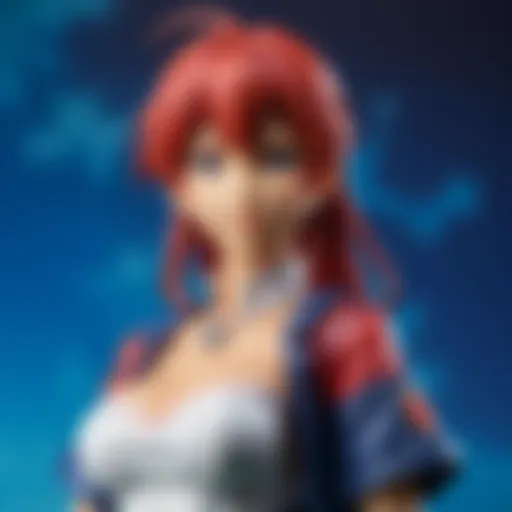 Vibrant collection of anime figures on display