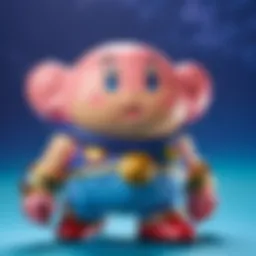 Intricate Kirby figure showcasing vibrant colors and detailed design