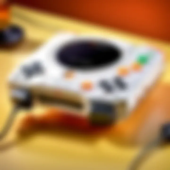 Sega Dreamcast Console Close-Up