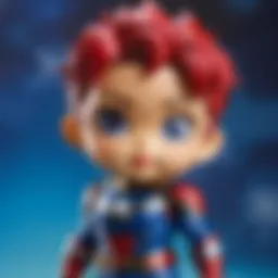 Captivating Cosbaby Marvel Collectible in Heroic Pose