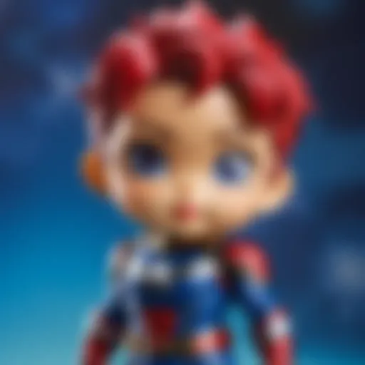 Captivating Cosbaby Marvel Collectible in Heroic Pose