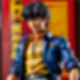 Spike Spiegel action figure in dynamic pose