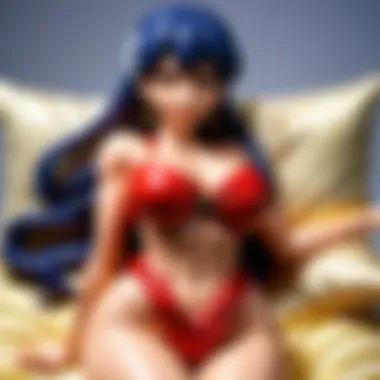 Cultural Significance of Anime Body Pillows An artistic representation of the cultural significance of anime body pillows in pop culture