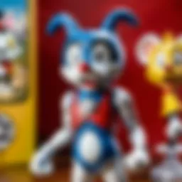 Artistic representation of Cuphead blind bags being opened
