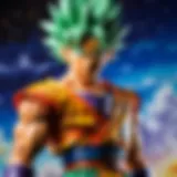 An artistic representation of the DBZ Box showcasing various collectible items.