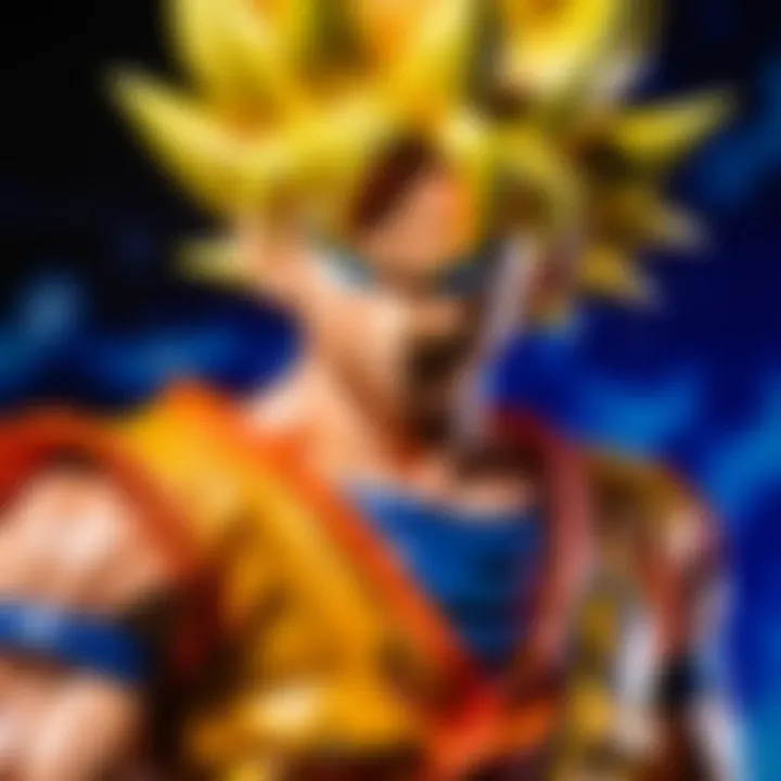 A detailed close-up of a rare DBZ Box edition highlighting its features.