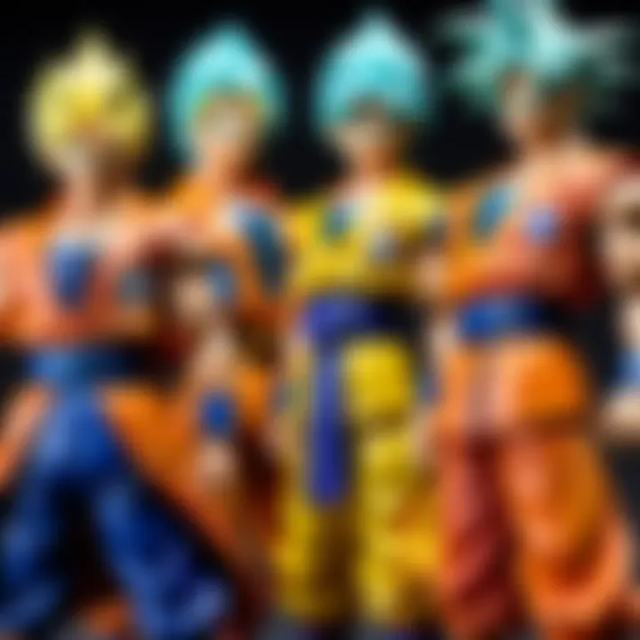 A captivating scene of a community gathering of DBZ collectors exchanging items.