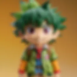 Elegant Deku Plush Display