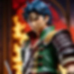 A stunning visual representation of the Demon Slayer protagonist in action.