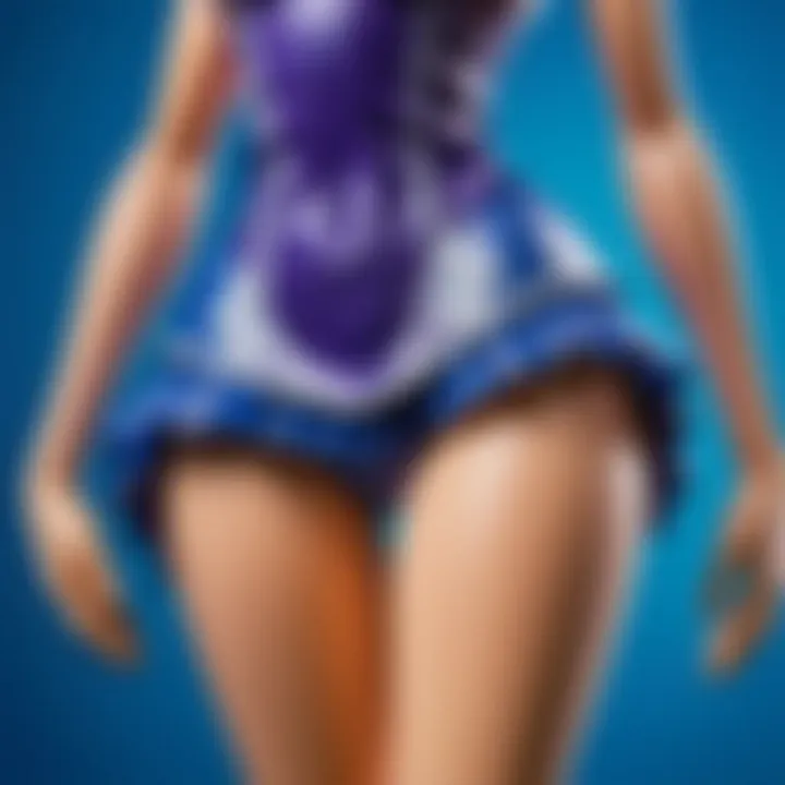 Detailed close-up of intricate patterns on stocking panty & stocking with garterbelt
