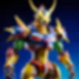 Illustration of a mythical Digimon creature from the BT1 booster box