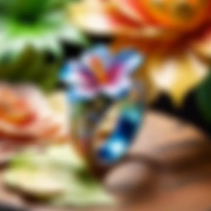 Dollybird Ring with Floral Motif