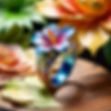 Floral-Inspired Design of Dollybird Ring Dollybird Ring with Floral Motif