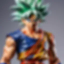 A powerful transformation of Goku showcasing Super Saiyan form