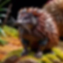 Echidna figure showcasing intricate details and artistic craftsmanship