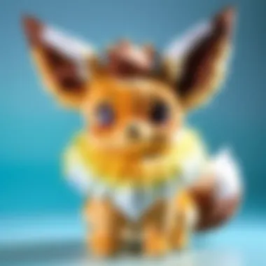 Mystical Aura Eevee Plush Toy Eevee plush toy surrounded by mystical aura