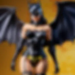 Elegant Bat Man Lingerie Showcase