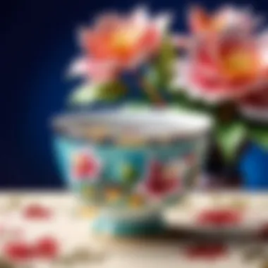 Exquisite Floral Design Noritake Teacup Exquisite Floral Design Noritake Teacup