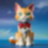 Elegant Tom Cat Toy with Intricate Details