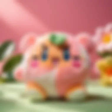 Enigmatic Kirby Mochi Plush in Dreamy Pastels