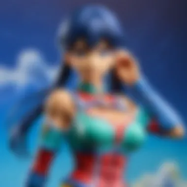 Intricate Details of an Affordable Anime Figure Close-up of a popular anime figure highlighting intricate details.