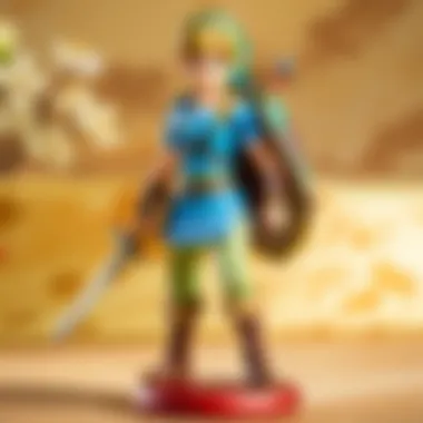 Collector's Display of Amiibo Link Collector's display of Amiibo Link alongside other figures