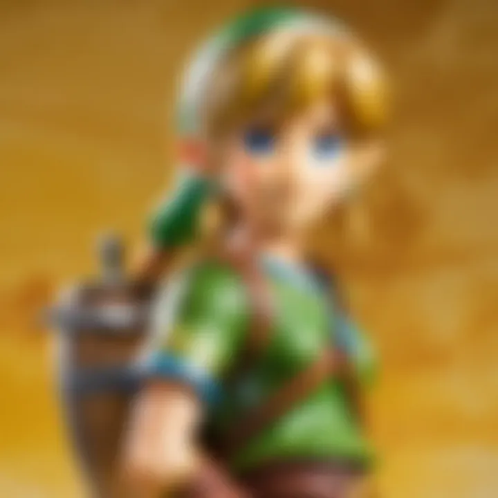 Amiibo Link in Action In-game action featuring Amiibo Link