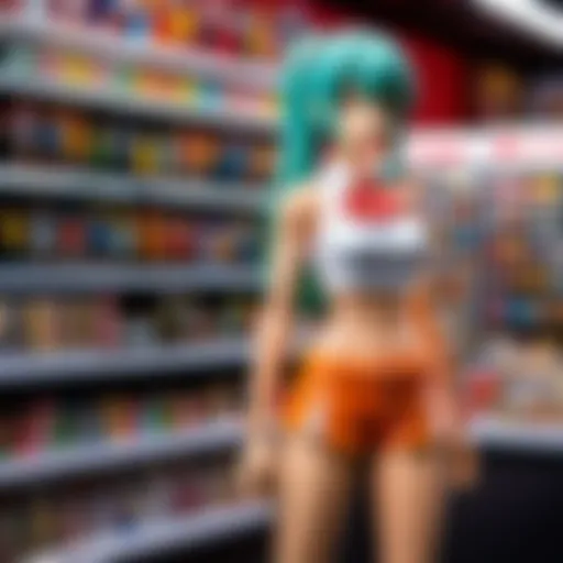 Colorful Anime Figurines Display
