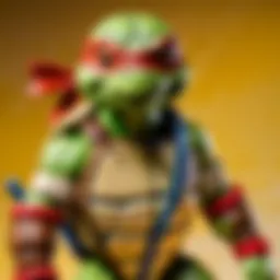 Raphael Ninja Turtle plush showcasing unique design elements
