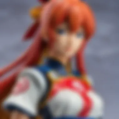 Exquisite Limited Edition Anime Figure Close-Up Detailed close-up of a limited edition anime figure