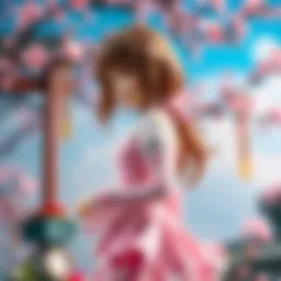 An intricate visual representation of the emotional depth in 'Blossom into You'