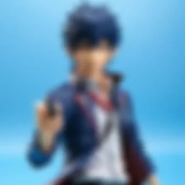 A vibrant scene depicting fans using Blue Exorcist stickers in their daily lives