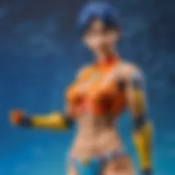 Artistic depiction of Body Kun in dynamic pose against abstract background