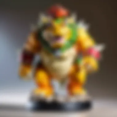 Bowser Amiibo displayed alongside other popular figures.