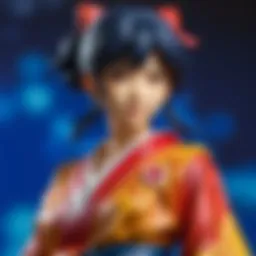 Captivating Japanese Anime Figure on Display